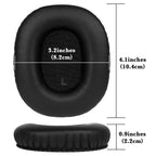 Linkidea Replacement Ear Pads for Marshall Monitor (First Gen) Headphones Ear Cushions, Headset Earpads (Protein Leather / Black)