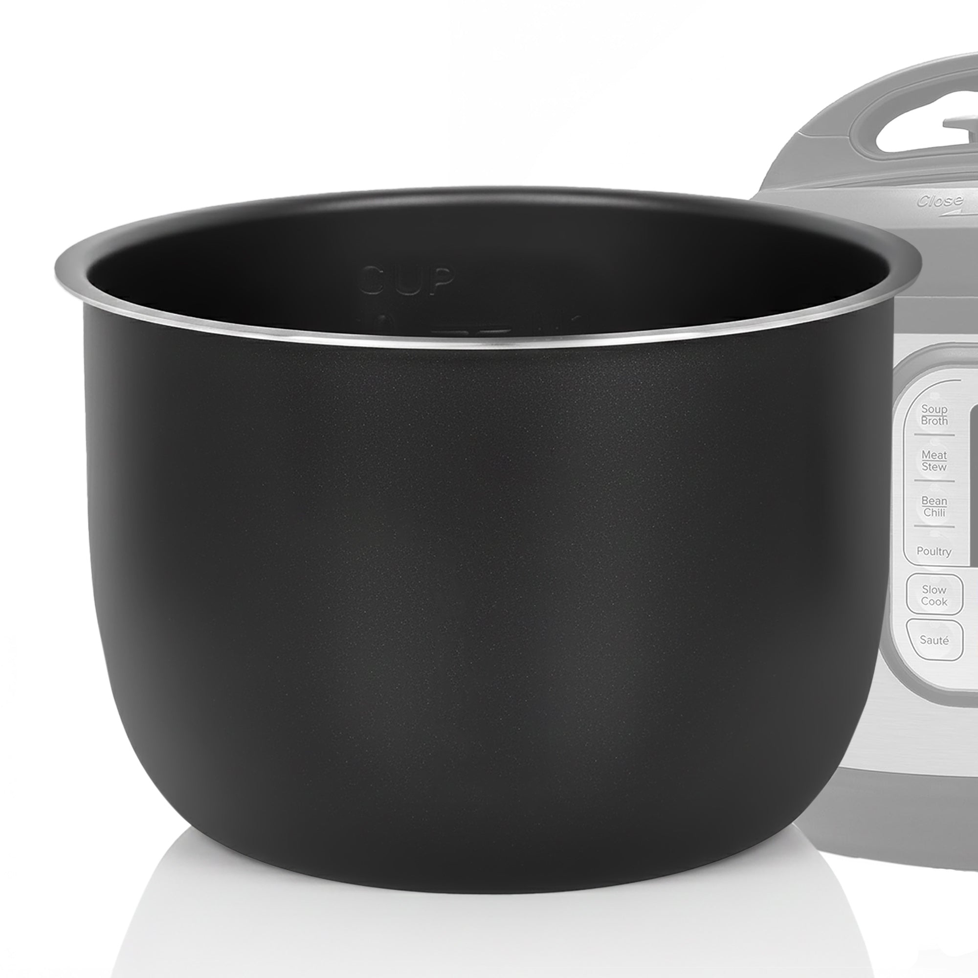 Linkidea 6 Qt Aluminum Alloy Inner Pot Compatible with Instant Pot Duo 7-in-1 Pressure Cooker, Nonstick Cooking Bowl Insert