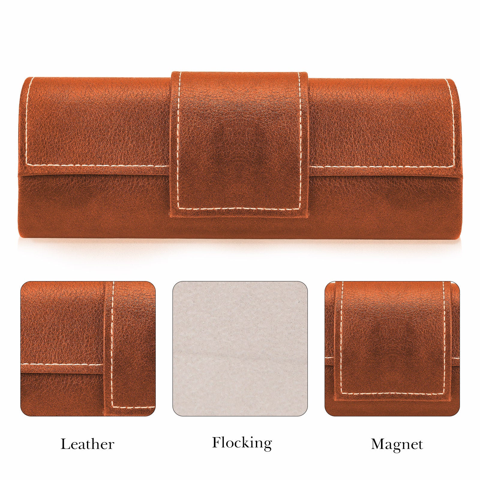 Extra Large Hard Shell Sunglasses Case, Oversized Eyewear Storage Organizer Compatible with Gucci GG0981S Prada PR 15W/PR 24Z Versace VE4473U/VE4478U/VE4479U (XL / Brown)