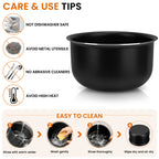 Linkidea Rice Cooker Aluminum Alloy Inner Pot Compatible with CUCKOO CR-0375FW, Nonstick Replacement Bowl