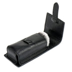 Linkidea Travel Shaving Brush Storage Case, Portable Organizer Bag, Compact Holder Compatible with Small Size Shave Brushes (Black)