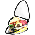 Linkidea Reusable Snack Bag, Large Capacity Insulated Snacks Storage Bag for Fruit, Travel Leak-proof Lunch Box Fits Picnic, Work, Use (Transparent)