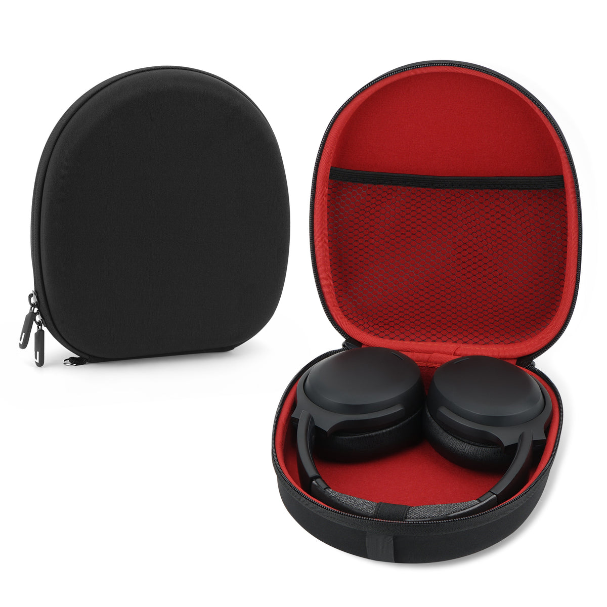 Linkidea Headphones Carrying Case Compatible with Skullcandy Crusher ANC 2, Crusher EVO, JBL Tour One M3, Protective Hard Shell Travel Bag with Cable, Charger Storage (Black)