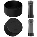 Linkidea 2 Pack Water Bottle Boot Compatible with Contigo Jackson Chill 2.0 20oz/24oz, Cortland 24oz, Silicone Anti-Slip Bottle Bottom Bumper Protector (Black)