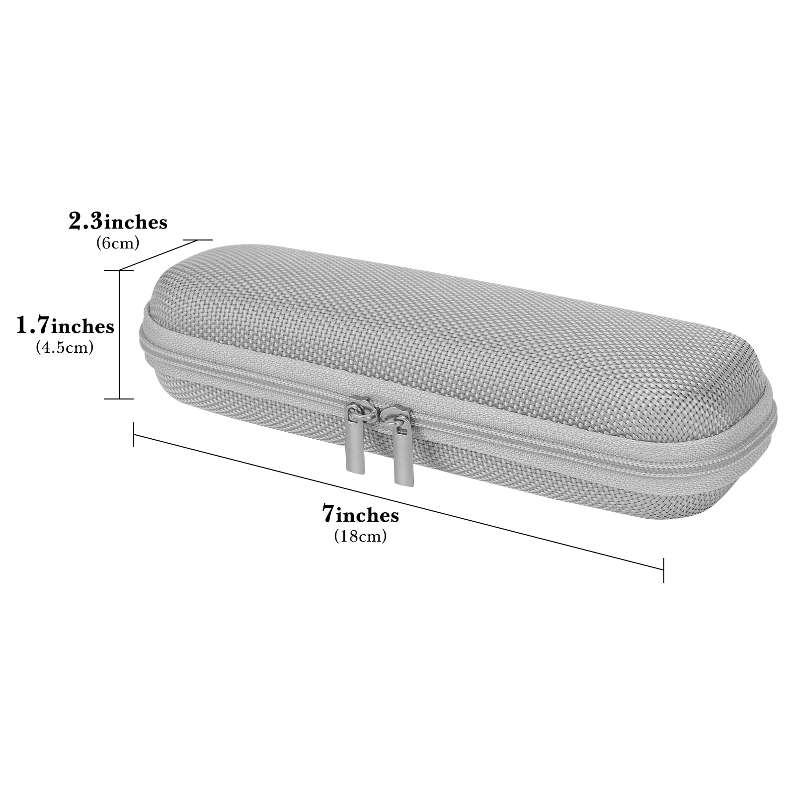 Linkidea Generic EVA Hard Shell Safety Razor Case, Shaving Accessories Storage, Men's Travel Shaver Bag Compatible with Gillette Fusion 5 Power, Mach 3, Harry's 5 Blade (Silver)