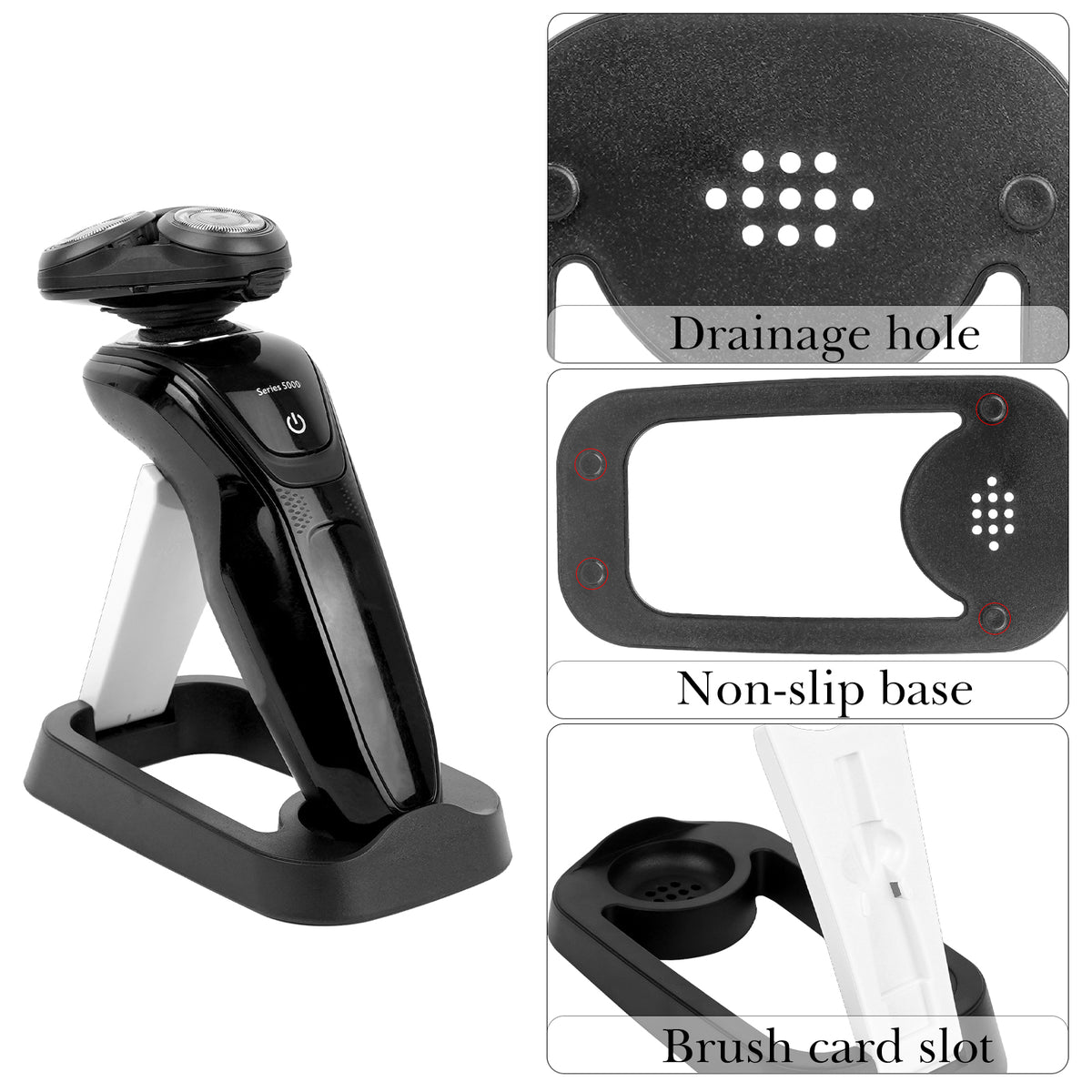 Philips Razor Holder Linkidea Electric Razor Holder for Men, Folding Shaver Storage Stand ...