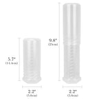 Linkidea 2 Pack Travel Case with Waterproof Holder for Shaving Brushes, Portable Grooming Organizer for Men, Compatible with Large Brush (White)