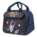 Linkidea Lunch Bag for Kids, Large Capacity Lunch Tote Bag with Hand Strap, Reusable Lunch Box Bag for School, Compatible with Bentgo Prints, Modern, Fresh (Navy Blue)