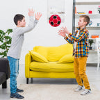 Linkidea Soccer Ball Size 4 for Indoor, Soft Soccer Ball for Inside House, Fun Soccer Gift for Kids with Pump (Black & Red)
