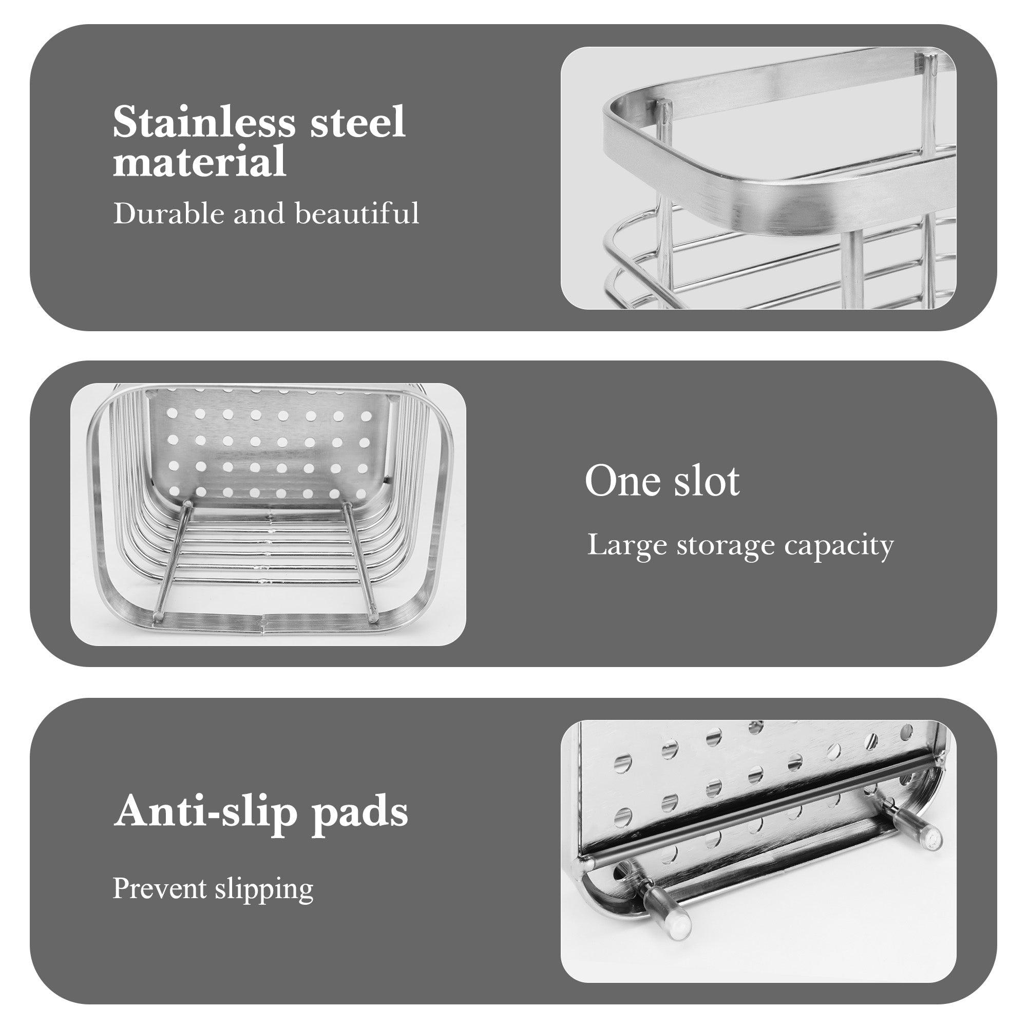 Linkidea Electric Toothbrush Holder, Stainless Vanity Toothpaste Stand, Single Slot Organizer Compatible with Oral-B iO Series, Philip Sonicare ProtectiveClean (Silver)