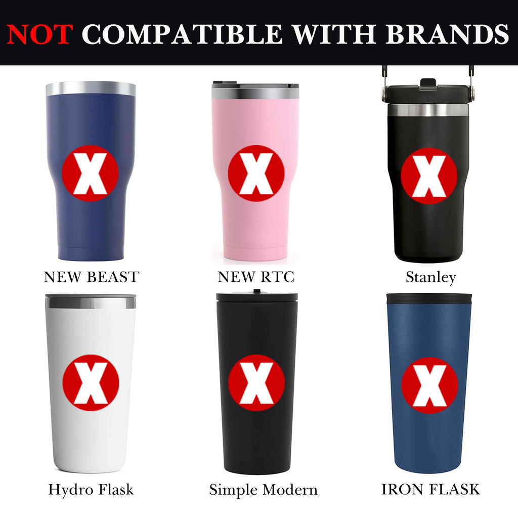 Linkidea 20oz Tumbler Lid Compatible with YETI Rambler, SUNWILL, WETOWETO, 4 Pack Replacement Spill Proof Lids for 3.2" Cup Mouth