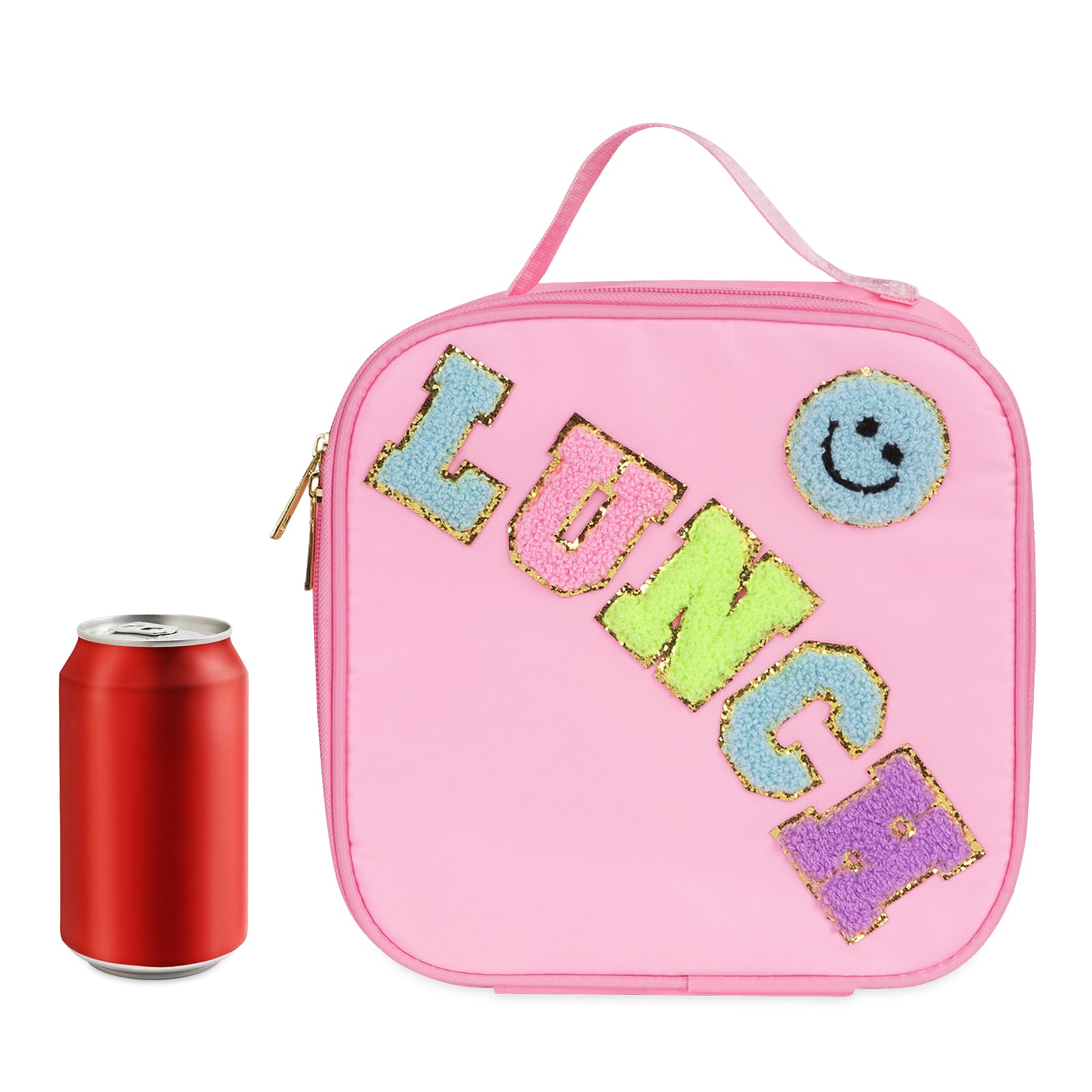 Linkidea Lunch Tote Bag, Cartoon Pattern Lunch Box Bag, Portable Reusable Lunch Box Container for Picnic or Camping, Compatible with B.Box, Sunhanny, Pedeco, QQKO, Xgxn Lunch Box (Pink)