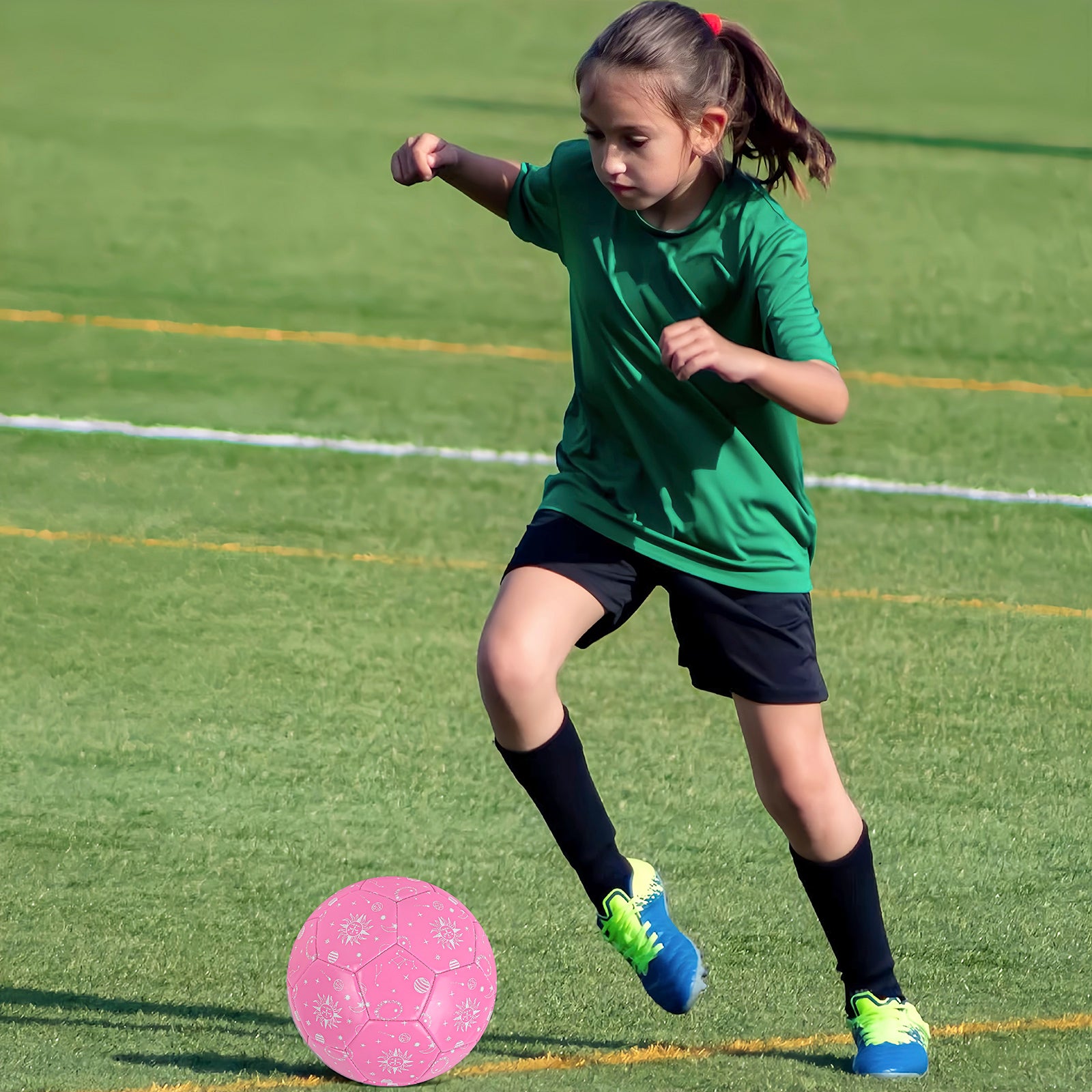 Linkidea Pink Soccer Ball Size 4, Gift for Girls Sports & Outdoor Play