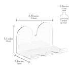 Linkidea 2 Pack Shower Wall Mount Razor Holder, Shaver & Shaving Gel Can Storage Organizer, Bathroom Organizer Compatible with Vikings Blade Chieftain, Merkur 23C (White)