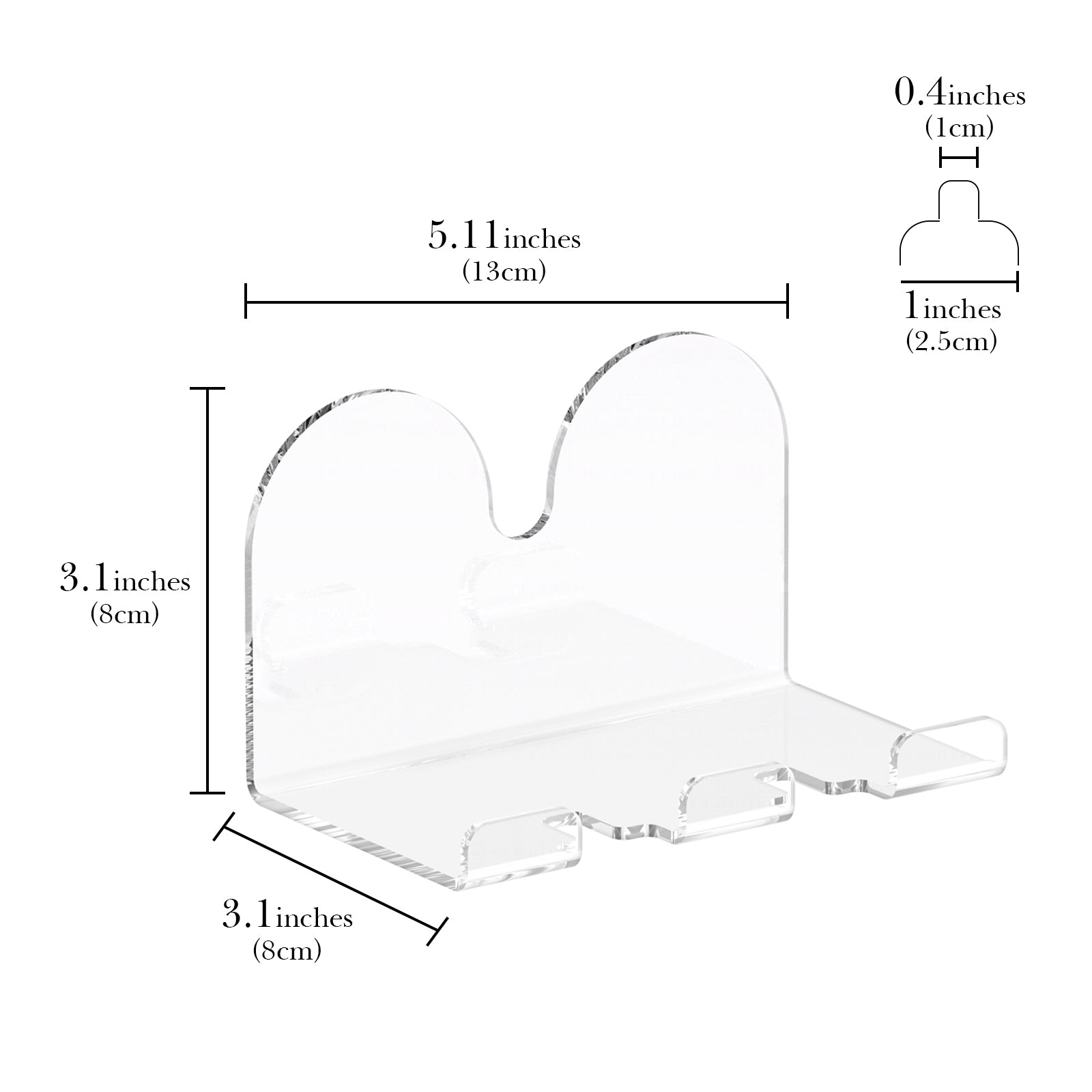 Linkidea 2 Pack Shower Wall Mount Razor Holder, Shaver & Shaving Gel Can Storage Organizer, Bathroom Organizer Compatible with Vikings Blade Chieftain, Merkur 23C (White)
