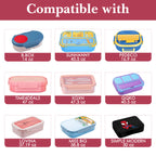 Linkidea Encrypted Oxford Cloth Lunch Bag, Large Capacity Reusable Insulated Lunch Bag for Picnic or Travel, Compatible with B.Box, Sunhanny, Pedeco, QQKO, Xgxn Lunch Box (Pink)