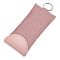 Linkidea Oversized Sunglasses Pouch, Large Frame Glasses Pouch for Sunglass, Eyeglasses Travel Bag Compatible with Rayban Aviator Titanium/Caravan Reverse/Various Brand Models (Pink)