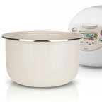 Linkidea Rice Cooker Ceramic Glaze Inner Pot Compatible with Zojirushi NS-WAC10, Dishwasher Safe, Replacement Bowl