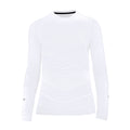 Soccer Compression Shirt for Kids, Breathable Moisture Wicking Long Sleeve Undershirt, Athletic Performance Baselayer Cold Weather Shirts for Child Age 6 - 7 (White, XXS)