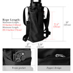 Linkidea Water Bottle Carrier with Strap Compatible with YETI Rambler Bottle 18oz, Owala FreeSip 24oz, Lightweight Waterbottle Sling Bag Holder with Shoulder Strap for Travel, Black