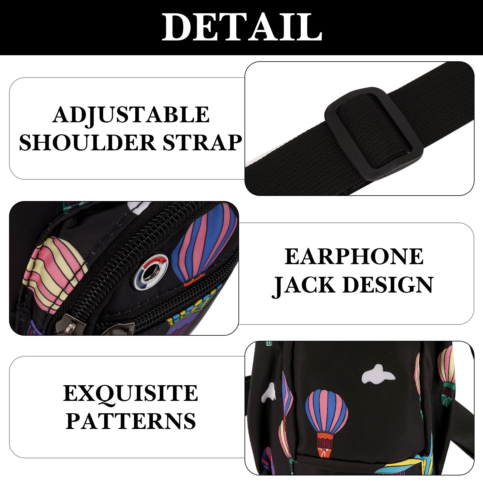 Linkidea Water Bottle Carrier with Strap Compatible with CamelBak Chute Mag 50oz, Sports Waterbottle Sling Bag Holder with Side Pocket, Shoulder Strap with Phone Pocket, Black