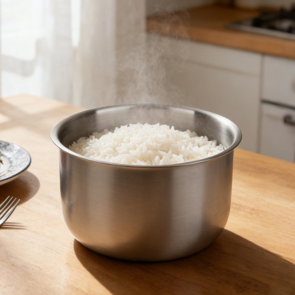Linkidea Rice Cooker Stainless Steel Inner Pot Compatible with Zojirushi NL-GAC18BM, Dishwasher Safe, No Coating Replacement Bowl