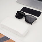 Extra Large Hard Shell Sunglasses Case, Oversized Sun Glasses Storage Organizer Compatible with DIOR Diorbay S1U Prada PR 59WS PR 63XS Gucci GG0595S GG0422S GG0879S (XL/White)