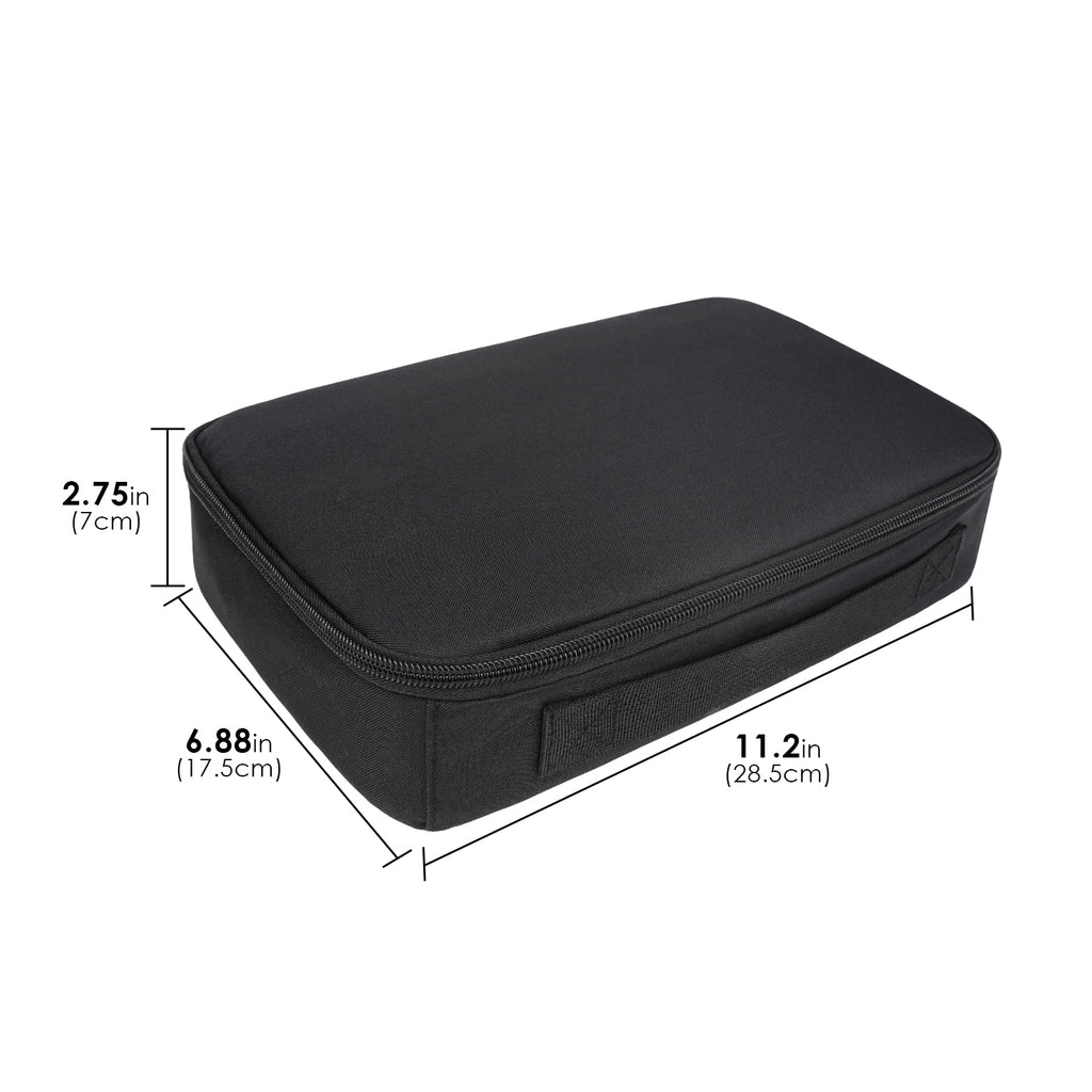 Extra Large Sunglasses Case, 5 Slot Oversized Sun Glasses Storage Bag Organizer Compatible with Gucci GG0876S GG1020S GG0595S GG1241S GG1207SA GG1267SA