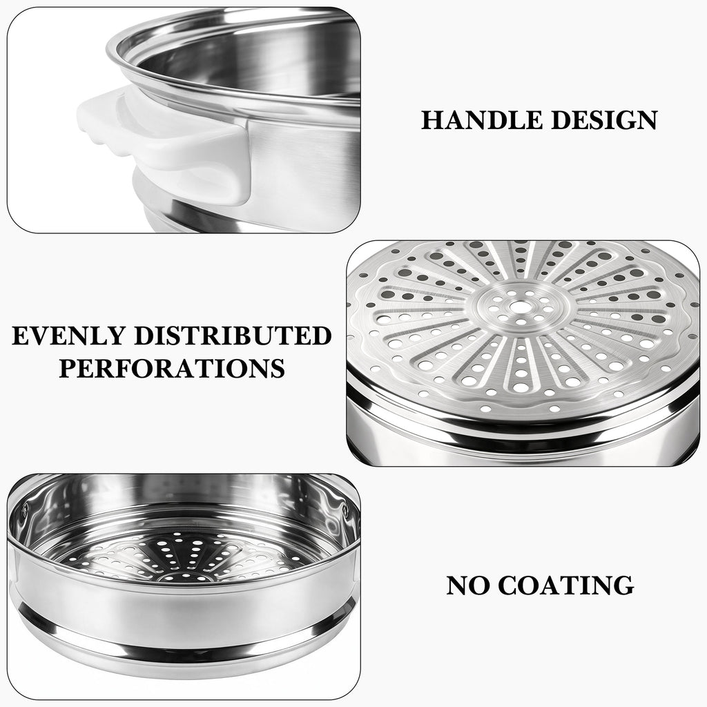 Linkidea Stainless Steel Steamer Basket Insert Compatible with CUCKOO CR-0601C 6-Cup Rice Cooker, Steaming Rack Tray for Vegetables, Dumplings, Fish & More
