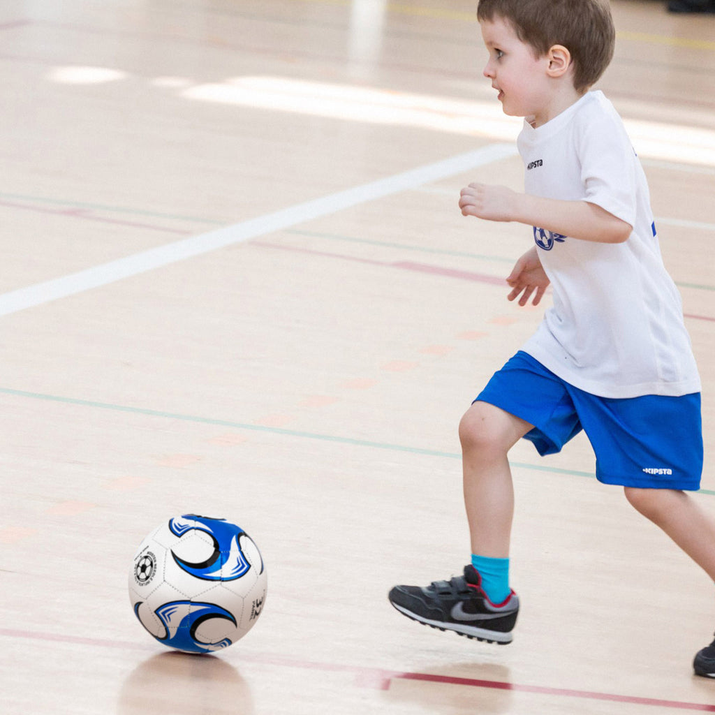 Linkidea Size 2 Soccer Ball for Skill Training, Mini Practice Football for Ball Control, Dribbling and Casual Play (Blue)