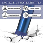 Linkidea 2 Pack Water Bottle Boot Compatible with 25oz ORIGINAL, BJPKPK, Konokyo 25oz Cola Shaped Bottles, Silicone Bottle Boot Bottom Sleeve Protector, Bottle Bumper (Navy Blue)