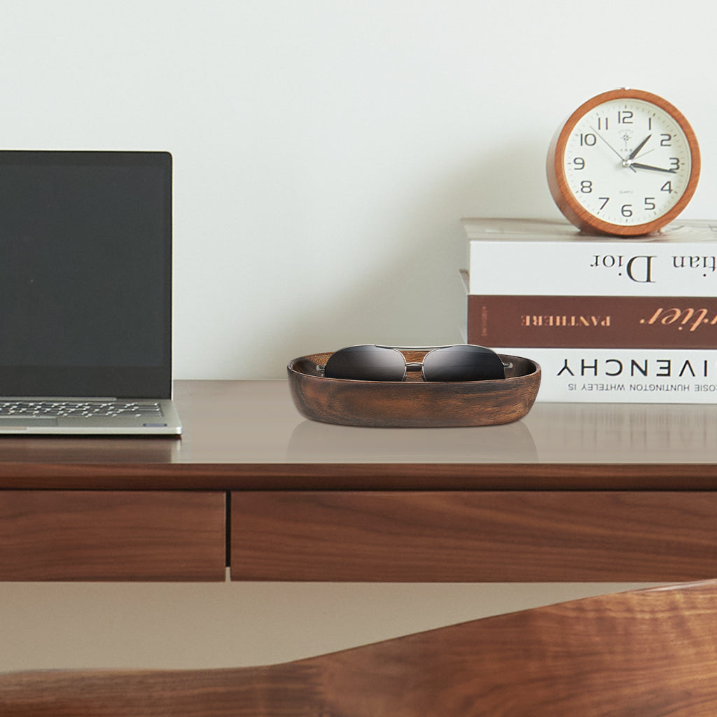 Sunglasses Desk Holder Stand, Wood Craft Oversized Eyewear Display Storage Compatible with Rayban RB4401D/RBS0101S/RB4098/RB3825/RB2448NM/RB8360M/RB8324M