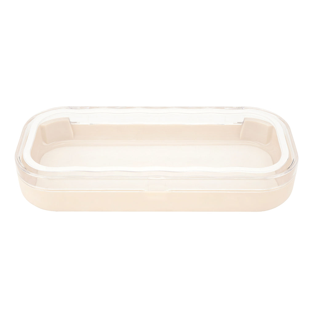 Hard Shell Reading Eyeglasses Case, Clear Plastic Portable Eyewear Display Storage Case for Nightstand Office Desk Organizer