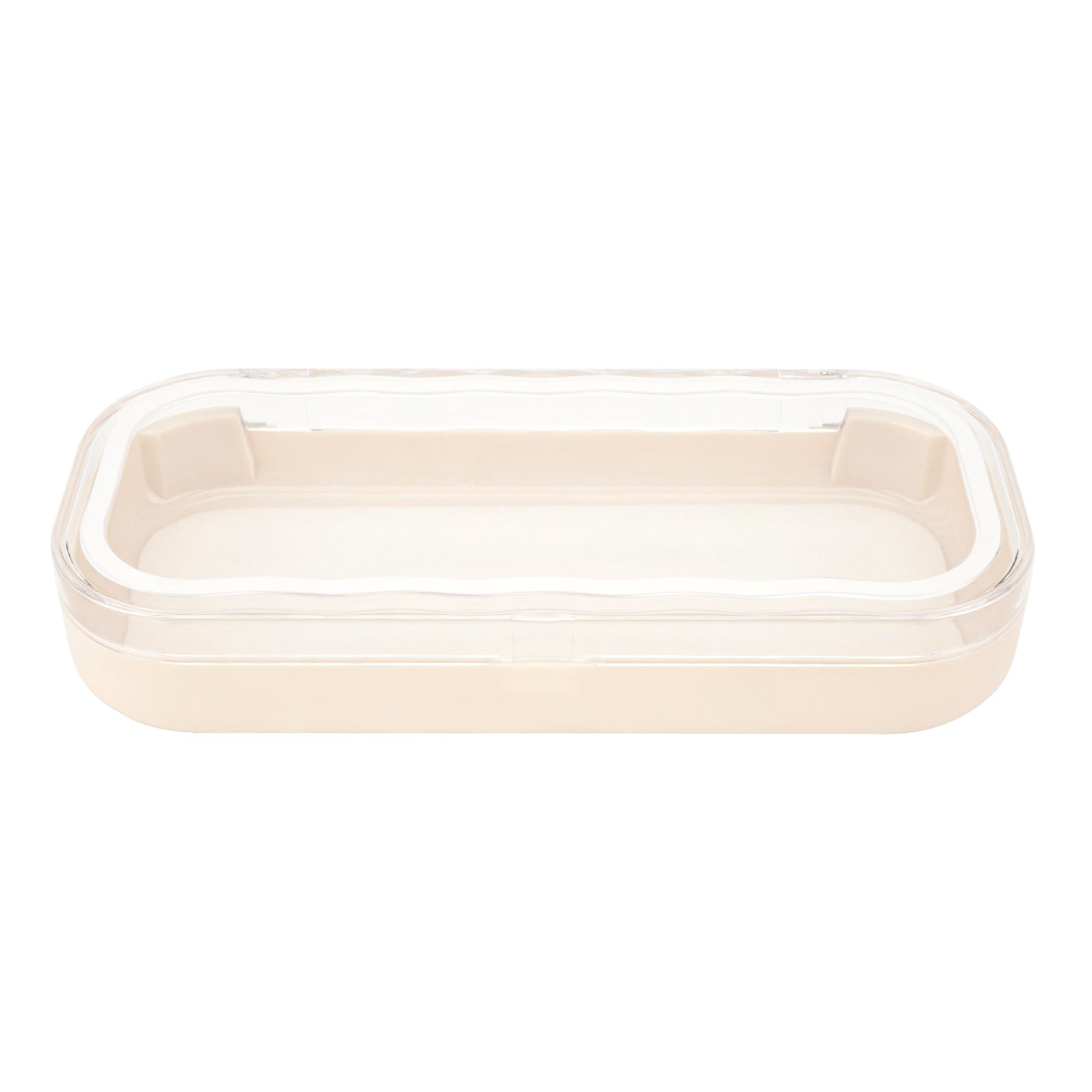 Hard Shell Reading Eyeglasses Case, Clear Plastic Portable Eyewear Display Storage Case for Nightstand Office Desk Organizer