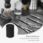 Linkidea Safety Razor Blade Disposal Container Box, Metal Razor Disposal Case Safe Bank for Storing Used Wasted Blades (Black)