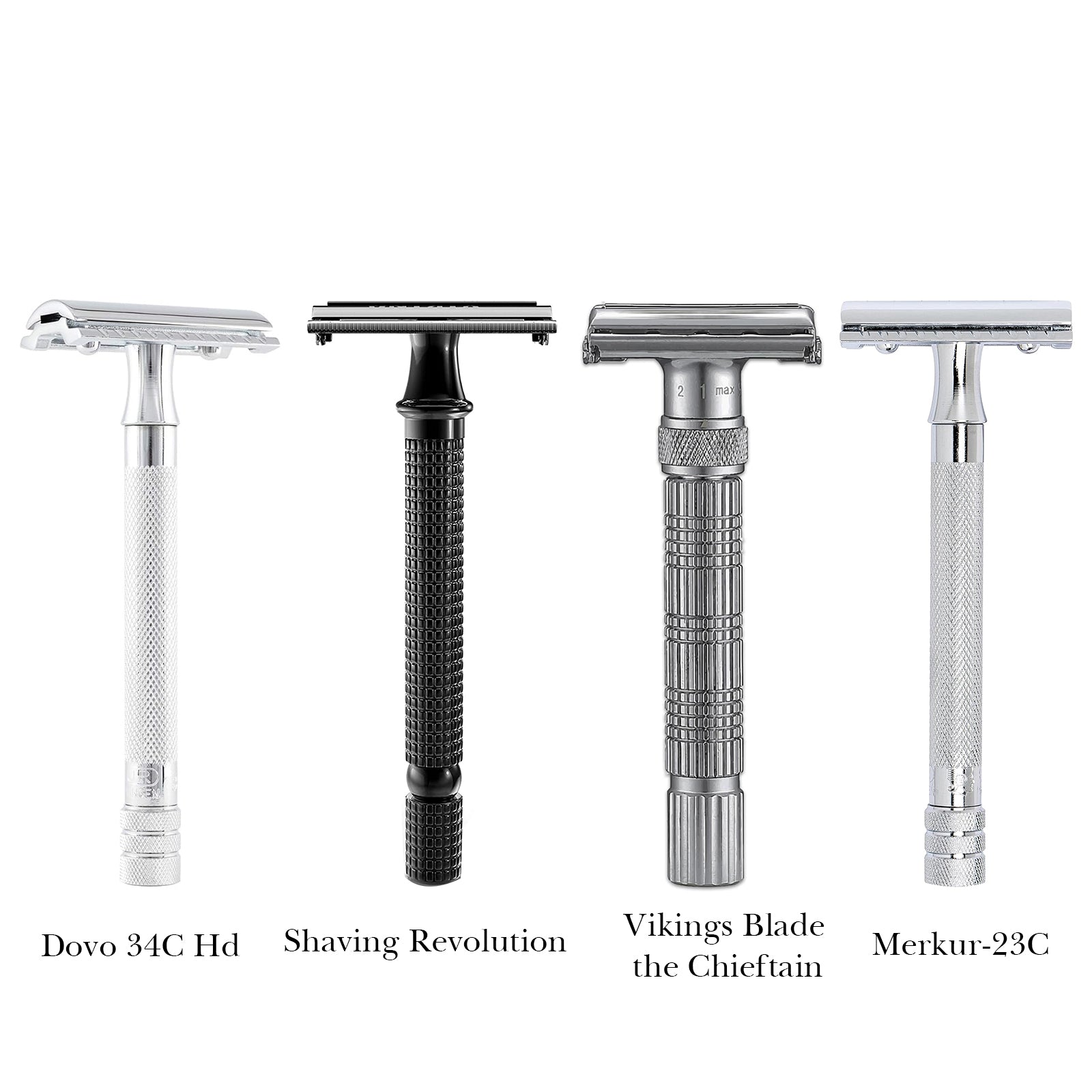 Linkidea 4 Pack Safety Razor Head Protector Cover, Shaving Travel Cover Handmade, Double Edge Safe Shaver Travel Accessories (Black)