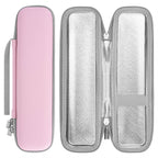 Linkidea Kids Electric Toothbrush Travel Case with Waterproof Lining, Portable Hard Shell Carrying Bag, Protective Storage Box Compatible with Philips Sonicare HX3601, Oral-B Battery (Pink)