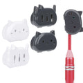 Linkidea 4 Pack Portable Toothbrush Head Cover Cap, Travel Protector Case for Kids Toothbrush, Compatible with Colgate, GUM, Brush Buddies (Black+White)