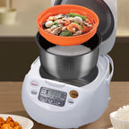 Linkidea Rice Cooker Inner Pot Replacement, 304 Stainless Steel Pressure Cooker Pot, Dishwasher Safe Replacement Inner Bowl Compatible with Zojirushi NS-ZCC10 1 L, NP-HCC10XH 5-1/2 Cups
