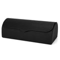 Extra Large Hard Shell Sunglasses Case, Vegan Leather Sun Glasses Storage Organizer Compatible with Rayban RBS0101S/RB8097/RB8089 (XL / Black)