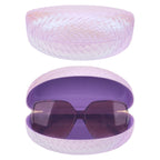 Extra Large Hard Shell Sunglasses Case, Oversized Sun Glasses Storage Organizer Compatible with RB4401D RBS0101S RB8097 RB8089 PO3352S PO3328S PO3311S (XXL, Pink)