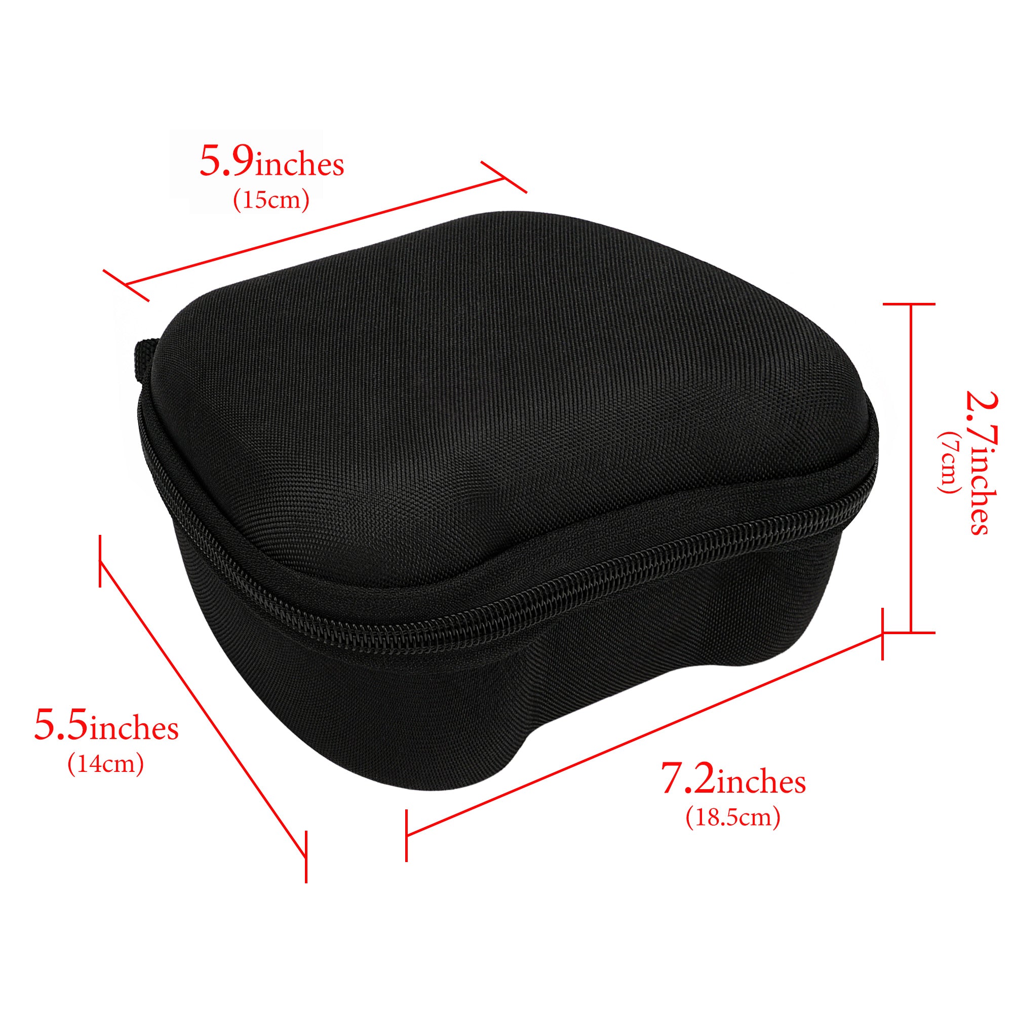 Linkidea Hard Controller Case Compatible with Steam Controller, Xbox Series X/S, Xbox One, Sony PS5/4, Nintendo Switch Pro Controller, Gaming Accessories Storage Carrying Bag (Black)