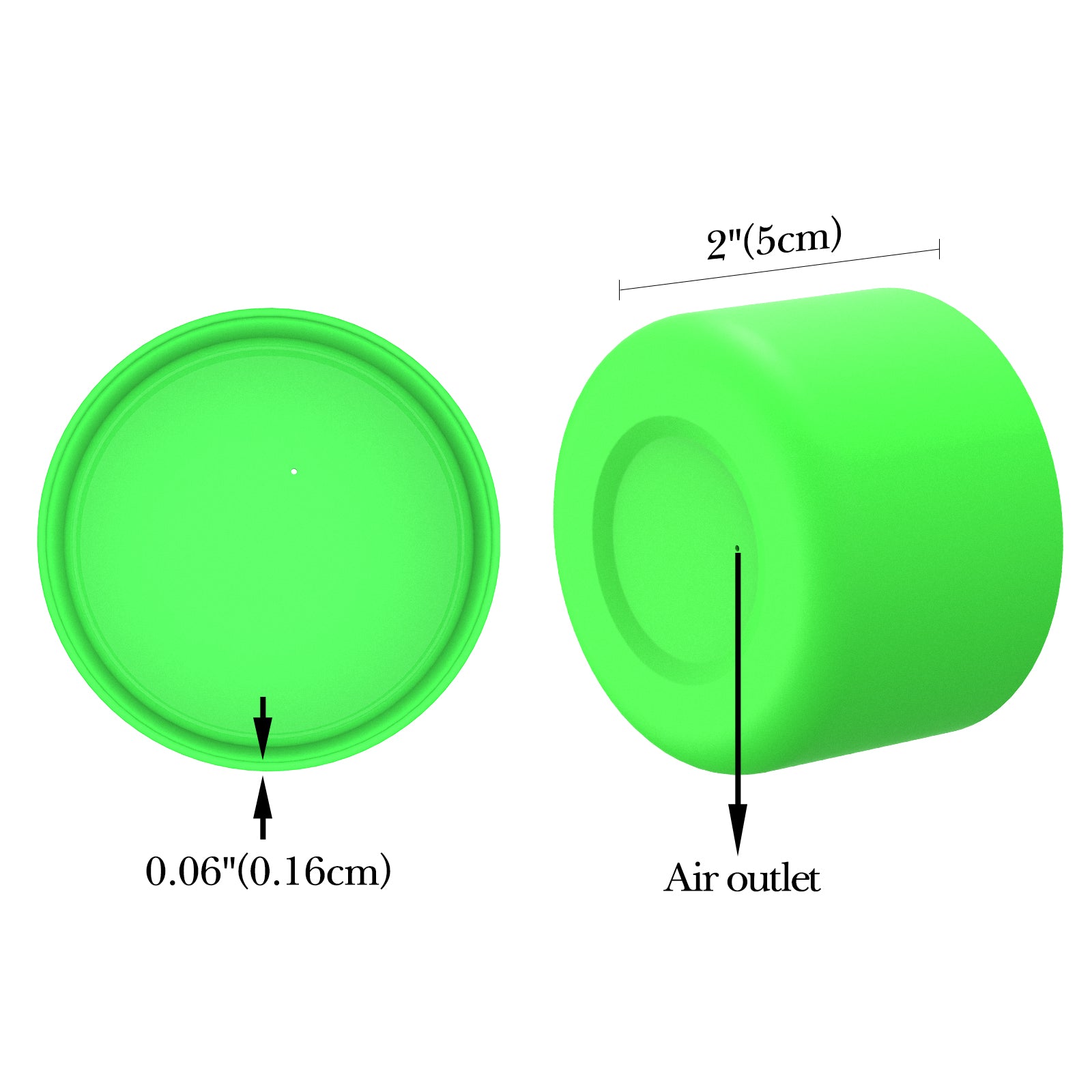 Linkidea 2 Pack Water Bottle Boot Compatible with IRON °FLASK Wide/Narrow Mouth 12oz/14oz/16oz/18oz/20oz/22oz/24oz, Silicone Bottle Bottom Sleeve Cover Bumper Protector (Green)