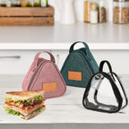 Linkidea Mini Snack Bag, Reusable Insulated Snacks Storage Bag for Fruit, Portable Leak-proof Lunch Bag Fits Picnic, Work, Use (Transparent)