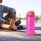 Linkidea 2 Pack Water Bottle Boot Compatible with Owala FreeSip 16oz, FreeSip Tritan 25oz, Silicone Anti-Slip Bottle Bottom Bumper Protector (Pink)