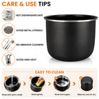 Linkidea Rice Cooker Aluminum Alloy Inner Pot Compatible with Bear DFB-B12W1, Nonstick Replacement Bowl
