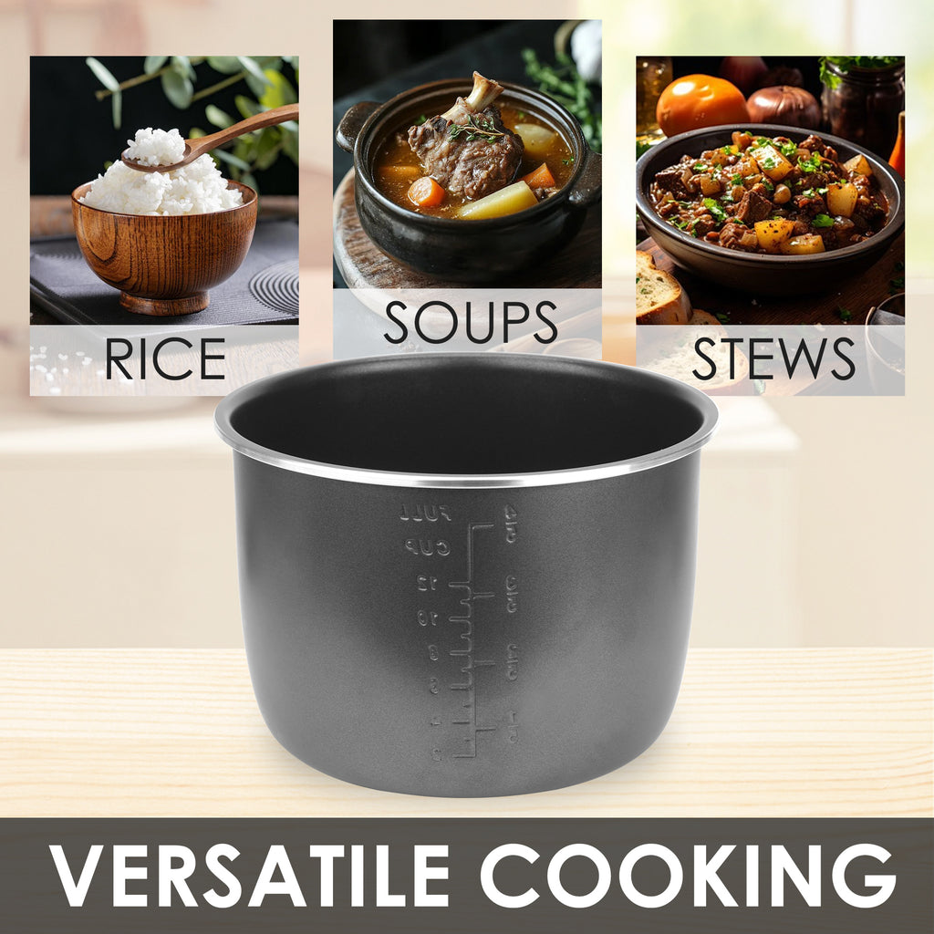 Linkidea Rice Cooker Aluminum Alloy Inner Pot Compatible with Instant Pot Model PPC770, PPC771 Dishwasher Safe, Replacement Bowl