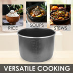 Linkidea Rice Cooker Aluminum Alloy Inner Pot Compatible with Instant Pot Model PPC770, PPC771 Dishwasher Safe, Replacement Bowl