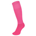 2 Pairs Knee High Pink Soccer Socks for Adult, Breathable Unisex Long Sleeve Sports Socks, Team Sport OTC Cushion Long Tube Socks for Men & Women (Pink)