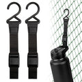 Linkidea 2 Pack Fence Hooks for Waterbottle, Compatible with Stanley, Nalgene, IRON FLASK with Handle Bottle & Tumbler, S Shaped Hook Hanger Magnetic Buckle for Outdoor Sports Camping